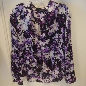 Apt. 9 Purple Floral Blouse